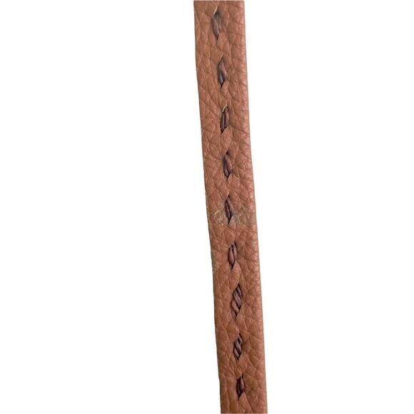 HANDMADE Boho Leather Crossbody Shoulder Purse Bag Cognac Brown - Picture 8 of 11